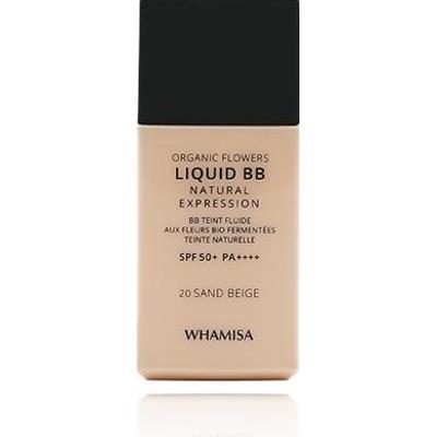 WHAMISA Krem BB Organic Flowers Liquid BB Natural Expression SPF 50+ PA++++ 20 Sand Beige 30ml