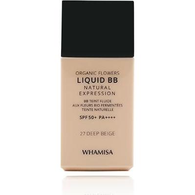 WHAMISA Krem BB Organic Flowers Liquid BB Natural Expression SPF 50+ PA++++ 27 Deep Beige 30ml