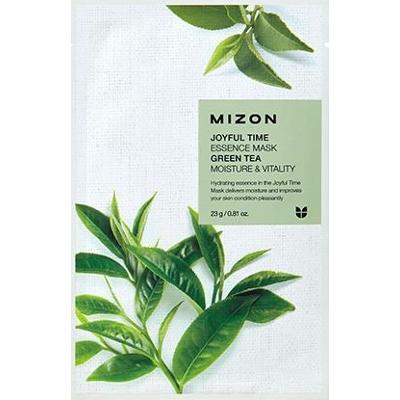MIZON Przeciwtrądzikowa maska w płacie z ekstraktem z zielonej herbaty Joyful Time Essence Mask Green Tea 23g
