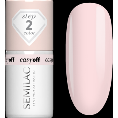 L02 Semilac EASY OFF Lakier do Paznokci LED LIGHT Milky Pink 7 ml