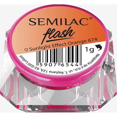 674 Pyłek Semilac Flash Sunlight Effect Orange