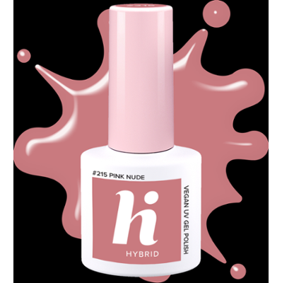 #215 hi hybrid lakier hybrydowy Pink Nude 5 ml