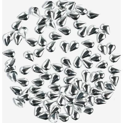 769 Ozdoba do manicure Semilac srebrna łezka duża, 100 sztuk