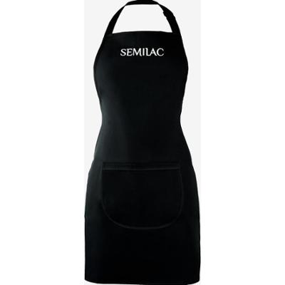 Fartuszek czarny z białym logo Semilac