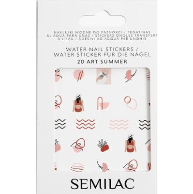 20 Semilac Naklejki wodne do pazokci Art Summer
