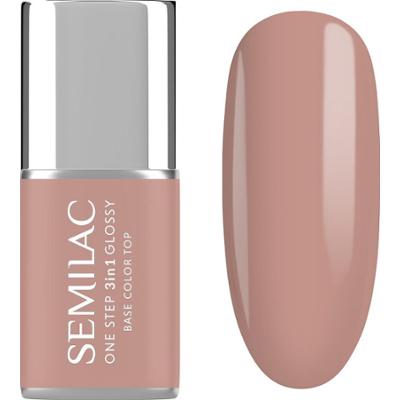 S210 Semilac Lakier hybrydowy One Step 3in1 Glossy French Beige 7 ml