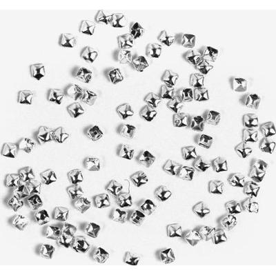 763 Ozdoba do manicure Semilac srebrny kwadrat mały, 100 sztuk