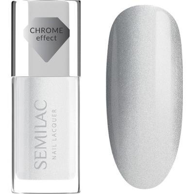 115 Semilac Lakier Klasyczny Nail Lacquer Silver Chrome 9 ml