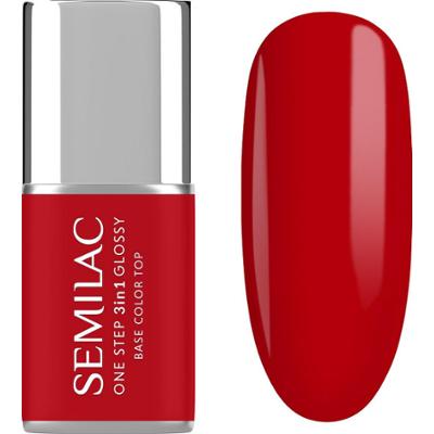 S530 Semilac Lakier hybrydowy One Step 3in1 Glossy Scarlet 7 ml