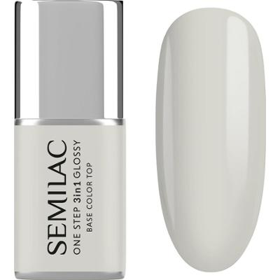 S110 Semilac Lakier hybrydowy One Step 3in1 Glossy The White 7 ml