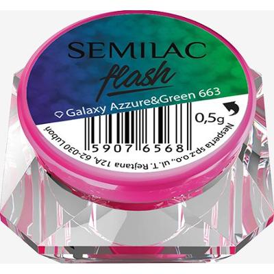 663 Semilac Flash Galaxy Azzure&Green