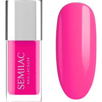 119 Semilac Lakier Klasyczny Nail Lacquer Neon Pink 9 ml