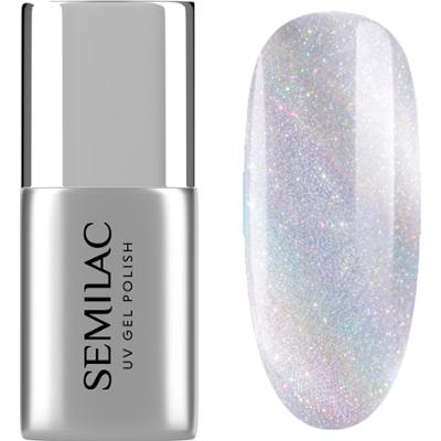 T36 Semilac Top Do Lakierów Hybrydowych Top No Wipe Cat Eye Holo 7 ml