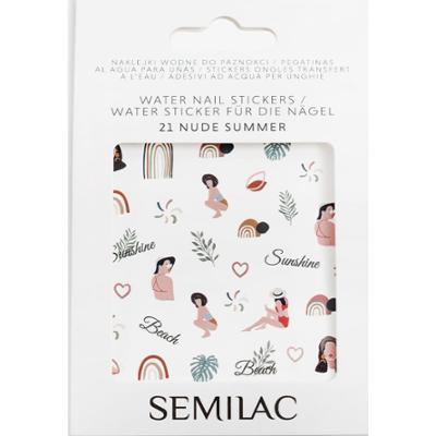 21 Semilac Naklejki wodne do paznokci Nude Summer