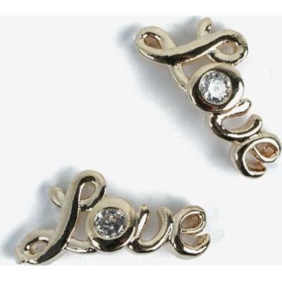 792 Ozdoba do manicure Semilac złote love, 2 sztuki