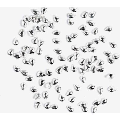 767 Ozdoba do manicure Semilac srebrna łezka mała, 100 sztuk