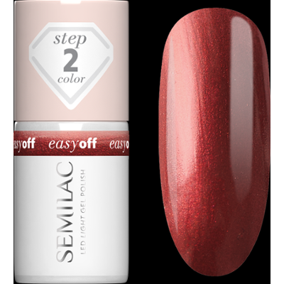 L22 Semilac EASY OFF Lakier do Paznokci LED LIGHT Russet Red 7 ml