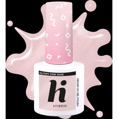 hi hybrid Glowy Pink Base baza do lakieru hybrydowego 5 ml