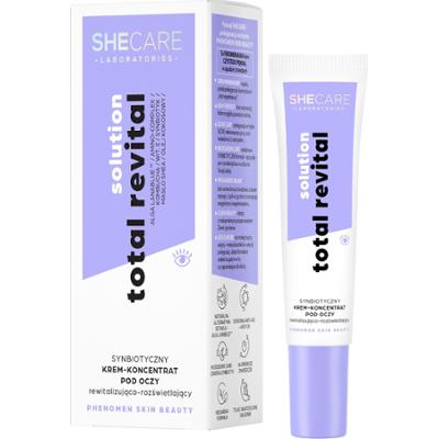 SheCare Synbiotyczny krem-koncentrat pod oczy rewitalizująco-rozświetlający