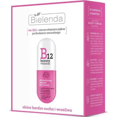 Bielenda Witaminowy Zestaw prezentowy B12 woda micelarna do demakijażu + nawilżający żel do twarzy