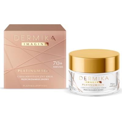 Dermika Ciekłokrystaliczny krem przeciwzmarszczkowy 70+ dzień/ noc PLATYNA + PEPTYDY