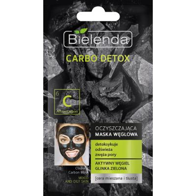 Bielenda Oczyszczająca maska węglowa do cery mieszanej i tłustej