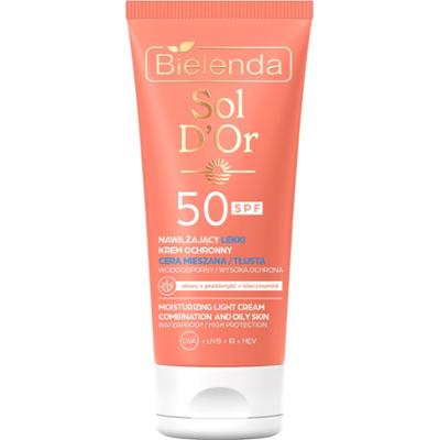 Bielenda Ochronny LEKKI krem do opalania twarzy SPF 50 - cera mieszana / tłusta