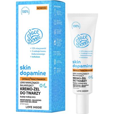 FaceBoom Lekki nawilżająco - balansujący kremo - żel do twarzy [HYALU]3 NIACYNAMIDE