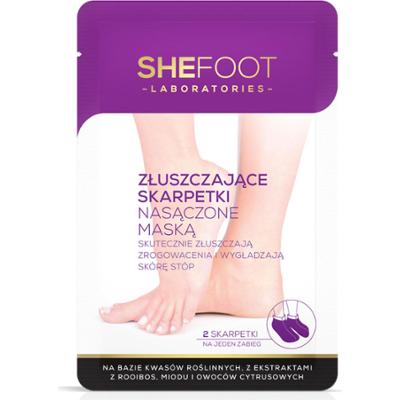 SheFoot Złuszczające skarpetki nasączone maską