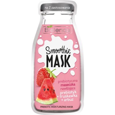 Bielenda Smoothie Mask Maseczka nawilżająca Prebiotyk + Truskawka + Arbuz