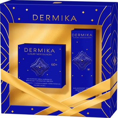 Dermika Dermika zestaw prezentowy 60+  kolagenowy krem naprawczy dzień/ noc + krem pod oczy