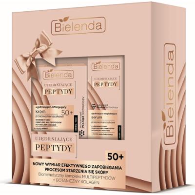 Bielenda Zestaw przeciwzmarszczkowy UJĘDRNIAJĄCE PEPTYDY 50+