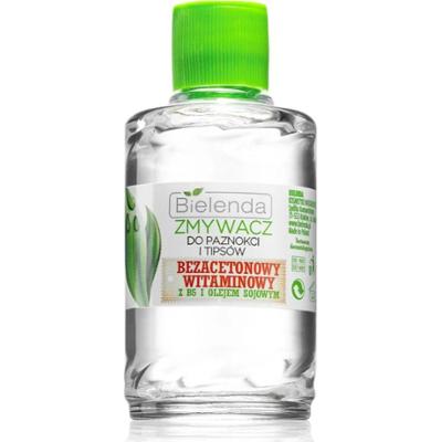 Bielenda Zmywacz do paznokci i tipsów witaminowy bez acetonu z B5 i olejem sojowym