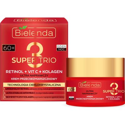Bielenda Ultra naprawczy krem przeciwzmarszczkowy RETINOL + VIT C + KOLAGEN 60+, dzień/ noc