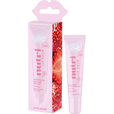 FaceBoom Odżywczy balsam do ust z sokiem z truskawki, LOLLIPOP