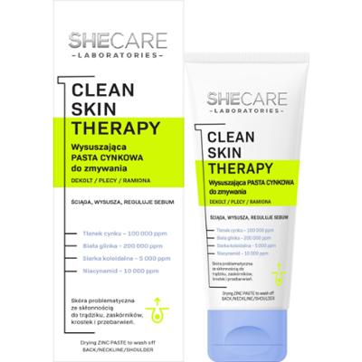 SheCare Wysuszająca pasta cynkowa do zmywania – dekolt, plecy, ramiona