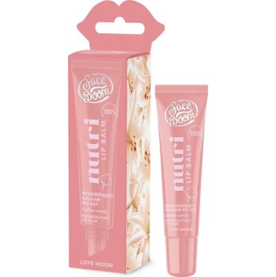 FaceBoom Regenerujący balsam do ust z ekstraktem z wanilii, COTTON CANDY