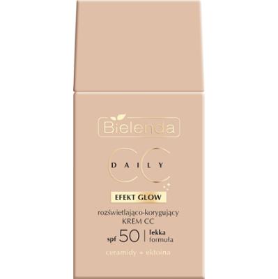Bielenda Rozświetlająco-korygujący KREM CC SPF 50 - EFEKT GLOW