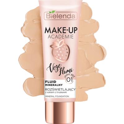 Bielenda VEGE FLUMI  Fluid mineralny, rozświetlający jasny beż 01