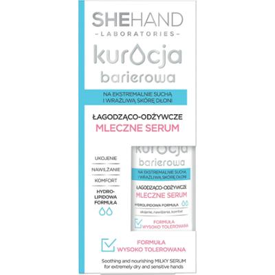 SheHand Łagodząco - odżywcze MLECZNE SERUM na ekstremalnie suchą i wrażliwą skórę dłoni