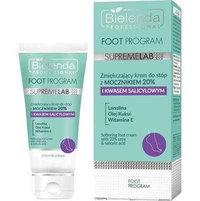 Supremelab Zmiękczający krem do stóp z mocznikiem 20% i kwasem salicylowym