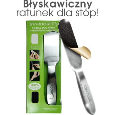 Pilnik / Tarka do pedicure ze stali nierdzewnej z wymiennymi wkładami