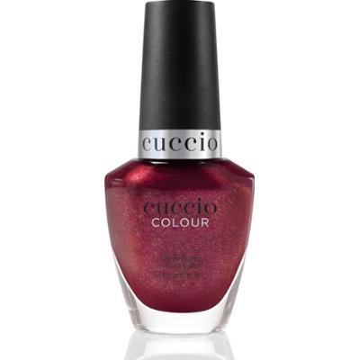 1268 Czerwony z nutą fioletu lakier do paznokci ze złotymi drobinkami 13 ml CHEERS TO NEW YEARS