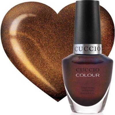 6183 Brązowy lakier do paznokci ze złotymi drobinkami 13ml Alien Nation