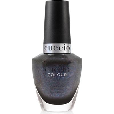 1230 Nocny czarny lakier do paznokci z tęczowym brokatem 13 ml COVER ME UP!