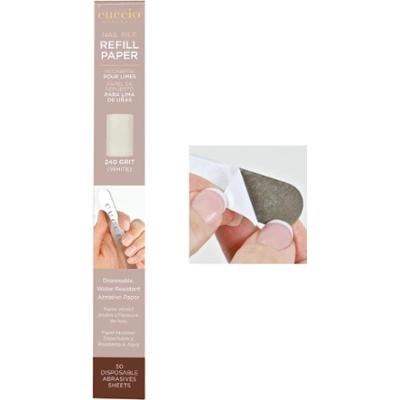 Wkłady do pilnika metalowego białe - 240 grit / 50 szt.