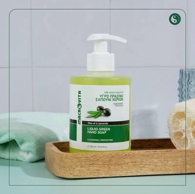 MACROVITA zielone mydło w płynie z bio-oliwą i rumiankiem 300ml