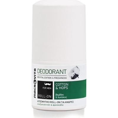 MACROVITA naturalny dezodorant roll-on dla mężczyzn z bawełną i chmielem 50ml