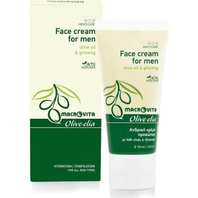 MACROVITA Olive.elia naturalny krem nawilżający dla mężczyzn z bio-oliwą i żeń-szeniem 50ml