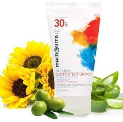 MACROVITA mleczko do opalania twarzy i ciała SPF30 bio-aloes, panthenol i bio-oliwa 150ml